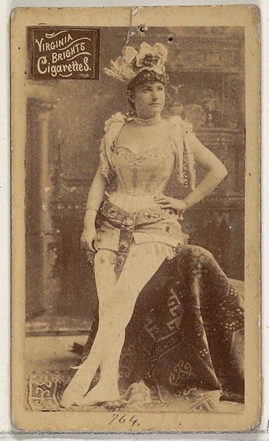 Card 764, from the Actors and Actresses series (N45, Type 2) for Virginia Brights Cigarettes