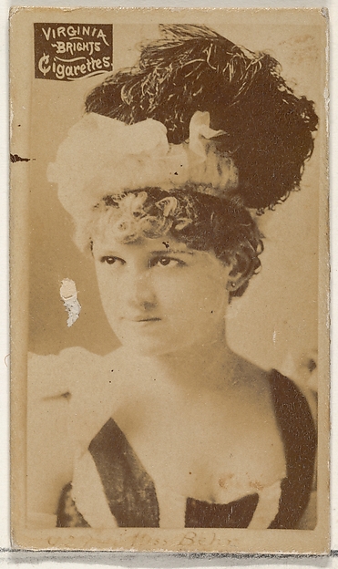 Miss Behr, from the Actors and Actresses series (N45, Type 2) for Virginia Brights Cigarettes