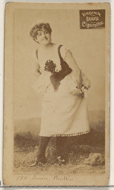 Card 770, Louise Paullin, from the Actors and Actresses series (N45, Type 2) for Virginia Brights Cigarettes