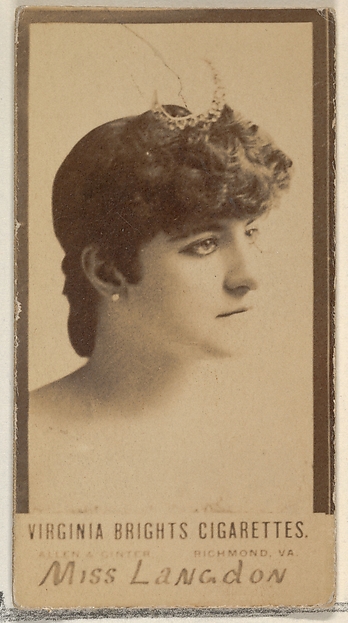 Miss Langdon, from the Actors and Actresses series (N45, Type 3) for Virginia Brights Cigarettes