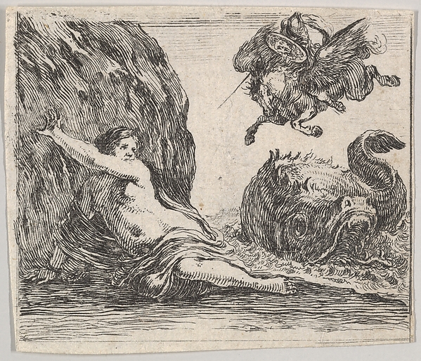 Perseus and Andromeda, from 'Game of Mythology' (Jeu de la Mythologie)
