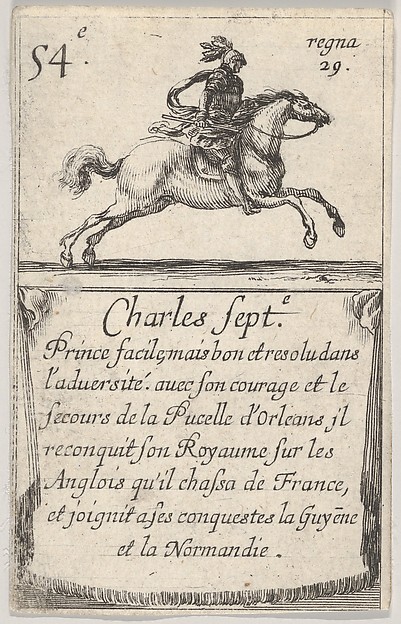Charles Sept.-e / Prince facile..., from "Game of the Kings of France" (Jeu des Rois de France) by Stefano della Bella, The Metropolitan Museum of Art