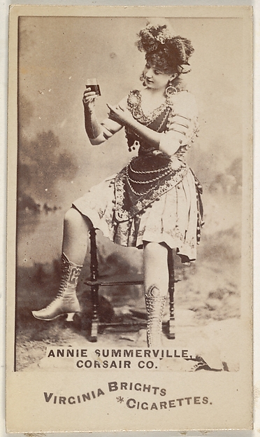Annie Summerville, Corsair Co., from the Actors and Actresses series (N45, Type 6) for Virginia Brights Cigarettes