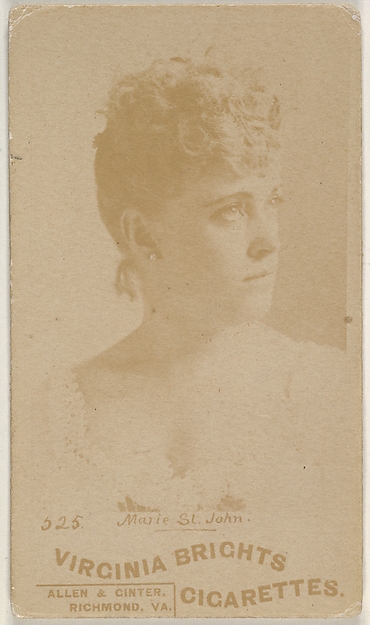 Card 525, Marie St. John, from the Actors and Actresses series (N45, Type 6) for Virginia Brights Cigarettes