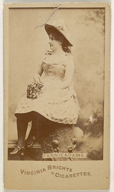 Fannie Adams, from the Actors and Actresses series (N45, Type 6) for Virginia Brights Cigarettes