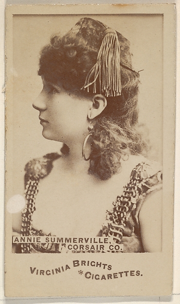 Annie Summerville, Corsair Co., from the Actors and Actresses series (N45, Type 6) for Virginia Brights Cigarettes by Allen & Ginter, The Metropolitan Museum of Art