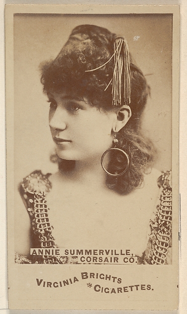 Annie Summerville, Corsair Co., from the Actors and Actresses series (N45, Type 6) for Virginia Brights Cigarettes by Allen & Ginter, The Metropolitan Museum of Art