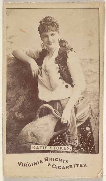 Katie Stokes, from the Actors and Actresses series (N45, Type 6) for Virginia Brights Cigarettes