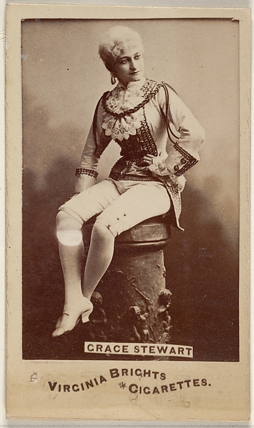 Grace Stewart, from the Actors and Actresses series (N45, Type 6) for Virginia Brights Cigarettes