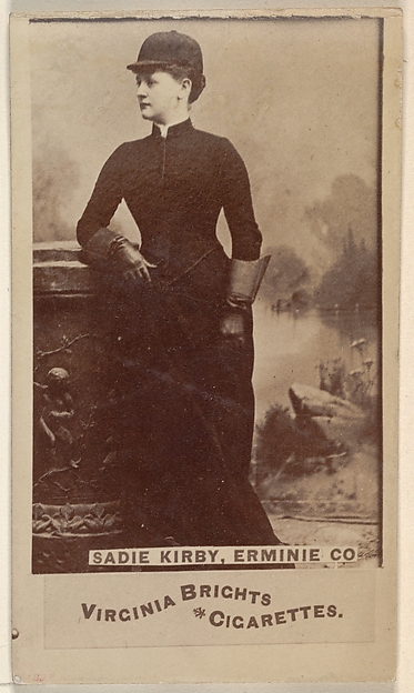 Sadie Kirby, Erminie Co., from the Actors and Actresses series (N45, Type 6) for Virginia Brights Cigarettes by Allen & Ginter, The Metropolitan Museum of Art