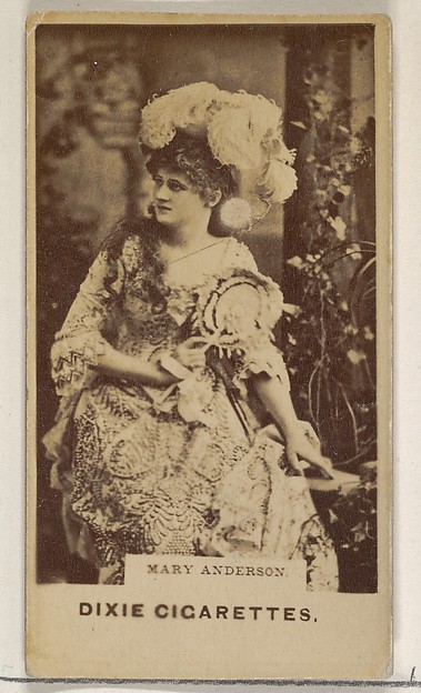 Mary Anderson, from the Actors and Actresses series (N45, Type 7) for Dixie Cigarettes