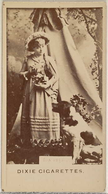 Ida Bell, from the Actors and Actresses series (N45, Type 7) for Dixie Cigarettes