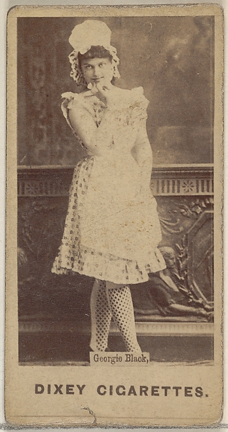 Georgie Black, from the Actors and Actresses series (N45, Type 7) for Dixie Cigarettes