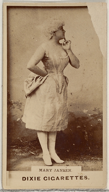 Mary Jansen, from the Actors and Actresses series (N45, Type 7) for Dixie Cigarettes