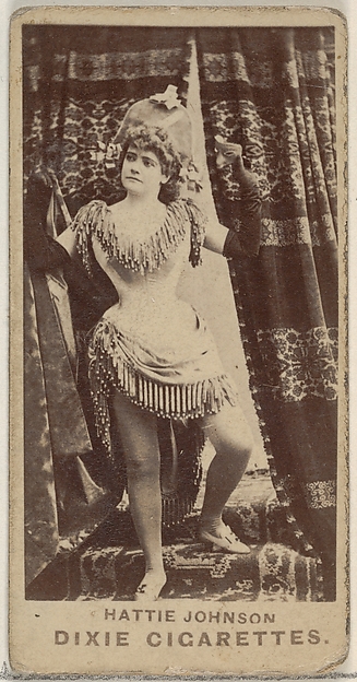 Hattie Johnson, from the Actors and Actresses series (N45, Type 7) for Dixie Cigarettes