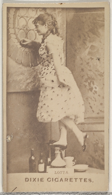 Lotta, from the Actors and Actresses series (N45, Type 7) for Dixie Cigarettes