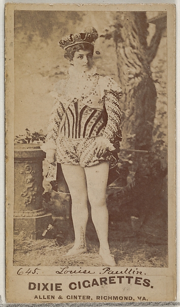Card 645, Louise Paullin, from the Actors and Actresses series (N45, Type 7) for Dixie Cigarettes