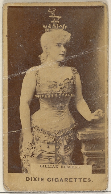 Lillian Russell, from the Actors and Actresses series (N45, Type 7) for Dixie Cigarettes