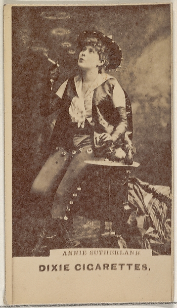 Annie Sutherland, from the Actors and Actresses series (N45, Type 7) for Dixie Cigarettes