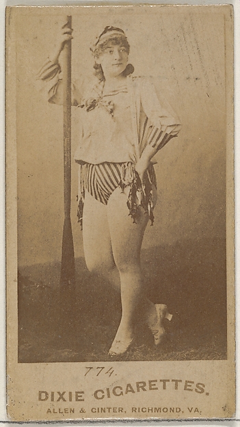 Card 774, from the Actors and Actresses series (N45, Type 7) for Dixie Cigarettes