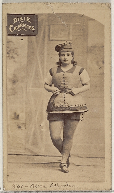 Card 841, Alice Atherton, from the Actors and Actresses series (N45, Type 7) for Dixie Cigarettes