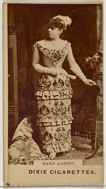 Mary Albert, from the Actors and Actresses series (N45, Type 7) for Dixie Cigarettes