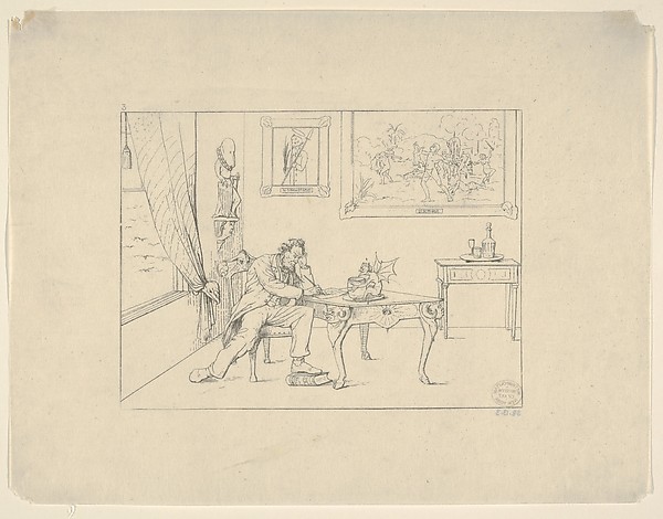 Writing the Emancipation Proclamation (from Confederate War Etchings)