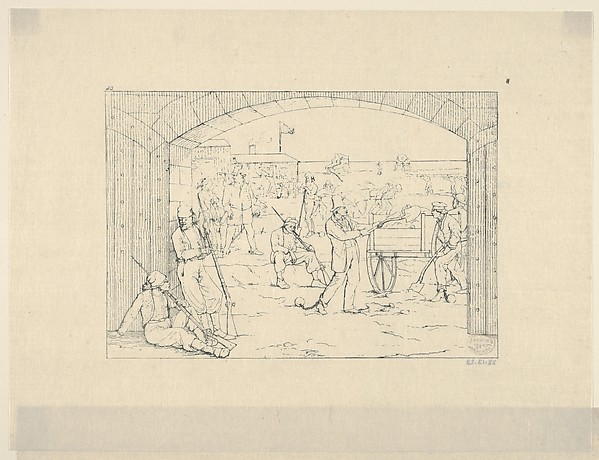 Butler's Victims of Fort St. Philip (from Confederate War Etchings)