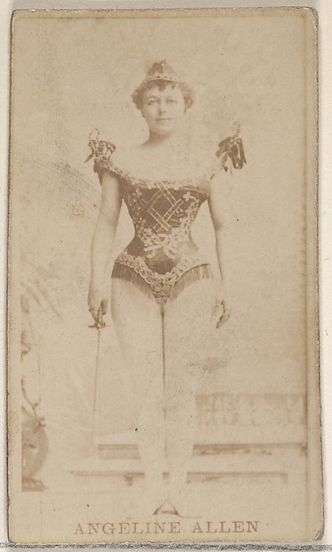 Angeline Allen, from the Actors and Actresses series (N45, Type 8) for Virginia Brights Cigarettes