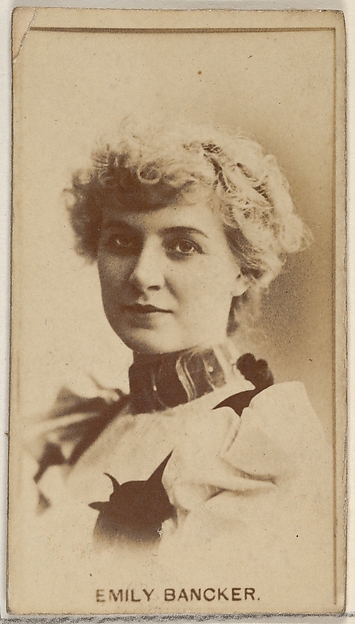 Emily Bancker, from the Actors and Actresses series (N45, Type 8) for Virginia Brights Cigarettes