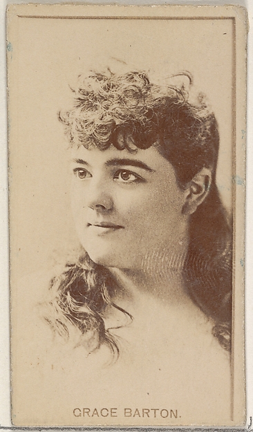 Grace Barton, from the Actors and Actresses series (N45, Type 8) for Virginia Brights Cigarettes