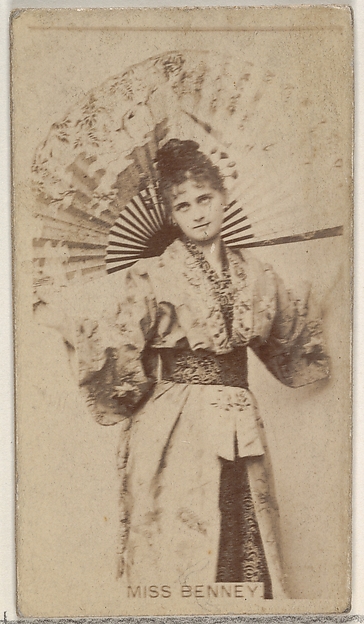 Miss Benney, from the Actors and Actresses series (N45, Type 8) for Virginia Brights Cigarettes
