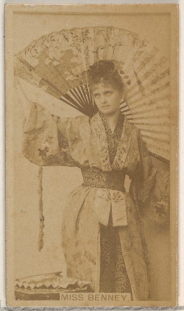 Miss Benney, from the Actors and Actresses series (N45, Type 8) for Virginia Brights Cigarettes