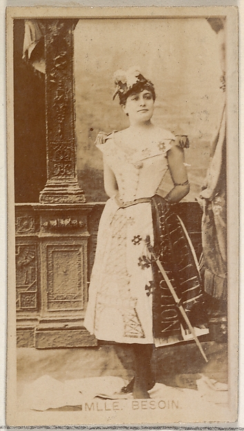 Mlle. Besoin, from the Actors and Actresses series (N45, Type 8) for Virginia Brights Cigarettes