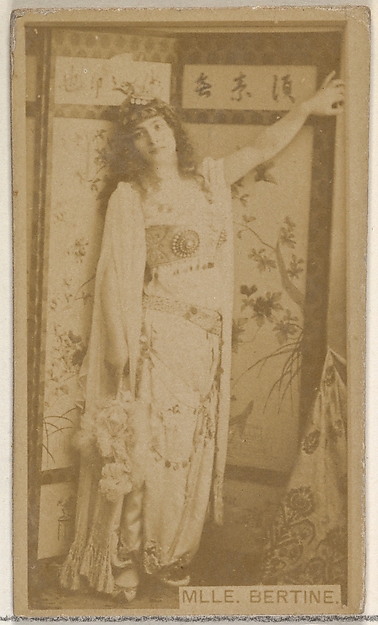 Mlle. Bertine, from the Actors and Actresses series (N45, Type 8) for Virginia Brights Cigarettes