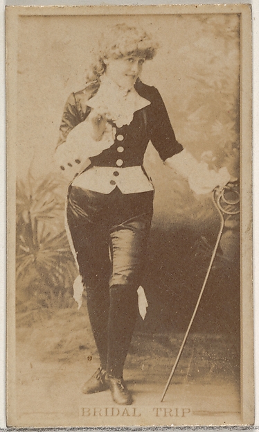 Bridal Trip, from the Actors and Actresses series (N45, Type 8) for Virginia Brights Cigarettes