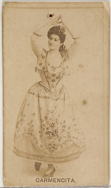 Carmencita, from the Actors and Actresses series (N45, Type 8) for Virginia Brights Cigarettes