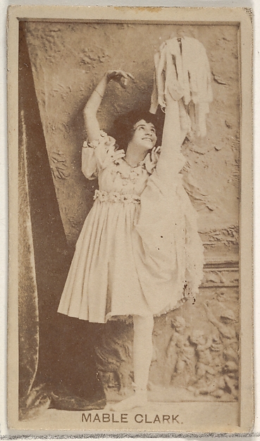 Mabel Clark, from the Actors and Actresses series (N45, Type 8) for Virginia Brights Cigarettes