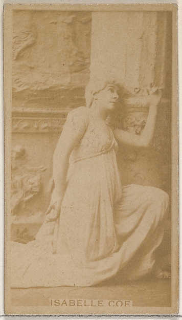 Isabelle Coe, from the Actors and Actresses series (N45, Type 8) for Virginia Brights Cigarettes