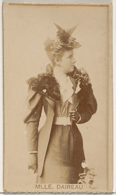 Mlle. Daireaux, from the Actors and Actresses series (N45, Type 8) for Virginia Brights Cigarettes