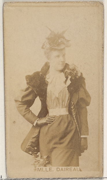 Mlle. Daireaux, from the Actors and Actresses series (N45, Type 8) for Virginia Brights Cigarettes