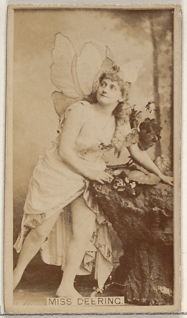 Miss Deering, from the Actors and Actresses series (N45, Type 8) for Virginia Brights Cigarettes