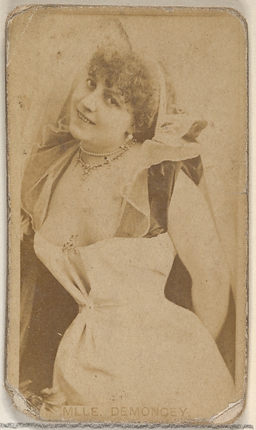 Mlle. Demoncey, from the Actors and Actresses series (N45, Type 8) for Virginia Brights Cigarettes