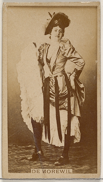 De Morewil, from the Actors and Actresses series (N45, Type 8) for Virginia Brights Cigarettes