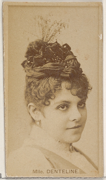 Mlle. Denteline, from the Actors and Actresses series (N45, Type 8) for Virginia Brights Cigarettes