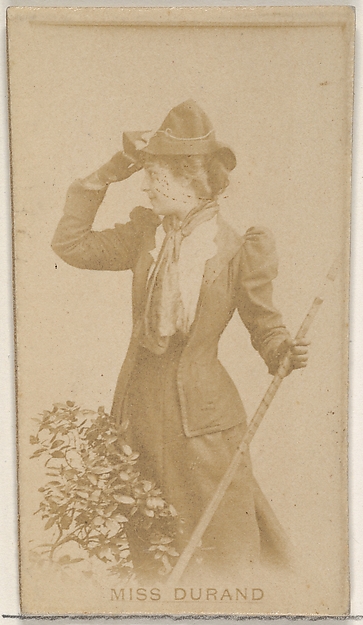 Miss Durand, from the Actors and Actresses series (N45, Type 8) for Virginia Brights Cigarettes