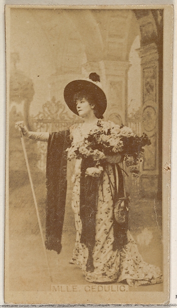 Mlle. Gedulic, from the Actors and Actresses series (N45, Type 8) for Virginia Brights Cigarettes