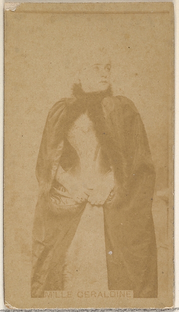 M'lle Geraldine, from the Actors and Actresses series (N45, Type 8) for Virginia Brights Cigarettes