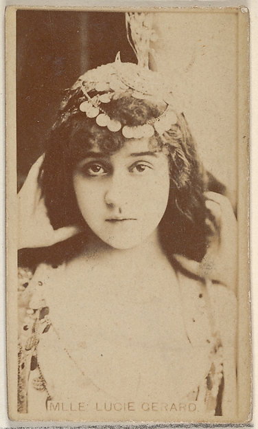 Mlle. Lucie Gerard, from the Actors and Actresses series (N45, Type 8) for Virginia Brights Cigarettes