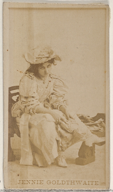 Jennie Goldthwaite, from the Actors and Actresses series (N45, Type 8) for Virginia Brights Cigarettes